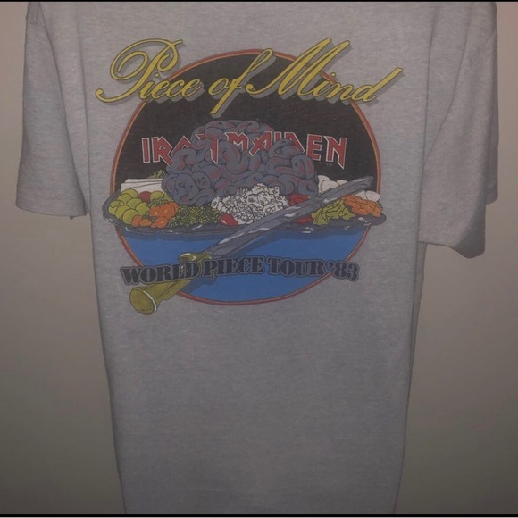 1983 IRON MAIDEN “Piece of Mind“ SIZE  XL- SCREEN STARS- Made in USA 🇺🇸 - Picture 8 of 9